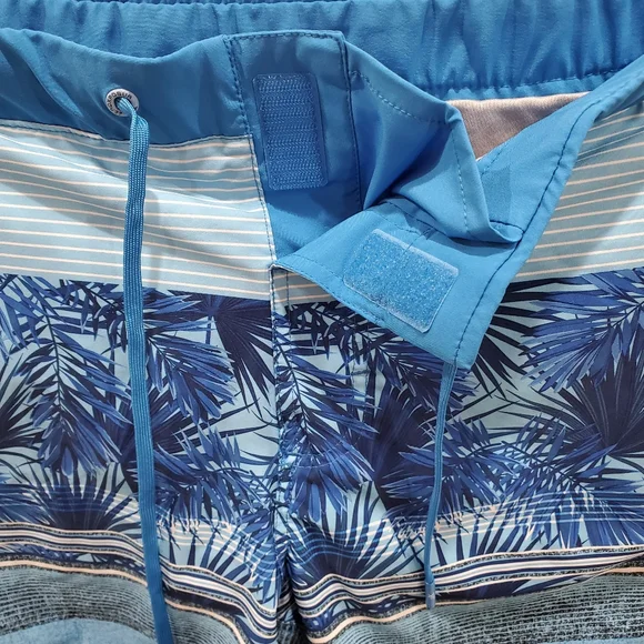 Zeroxposur Men's Medium Blue Pike Lightweight Swim Trunks Drawstring. - Picture 3 of 10